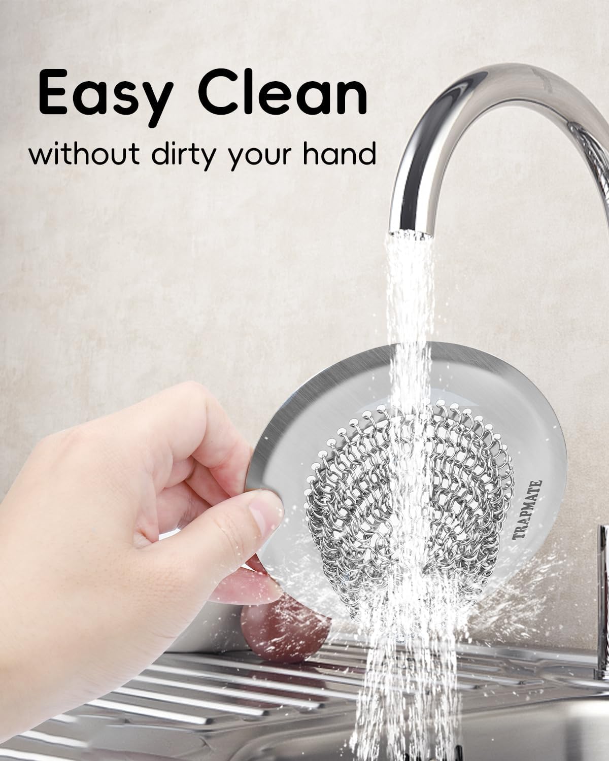 Reversible Kitchen Sink Drain Strainer Basket, Fits Sink & Garbage Disposal