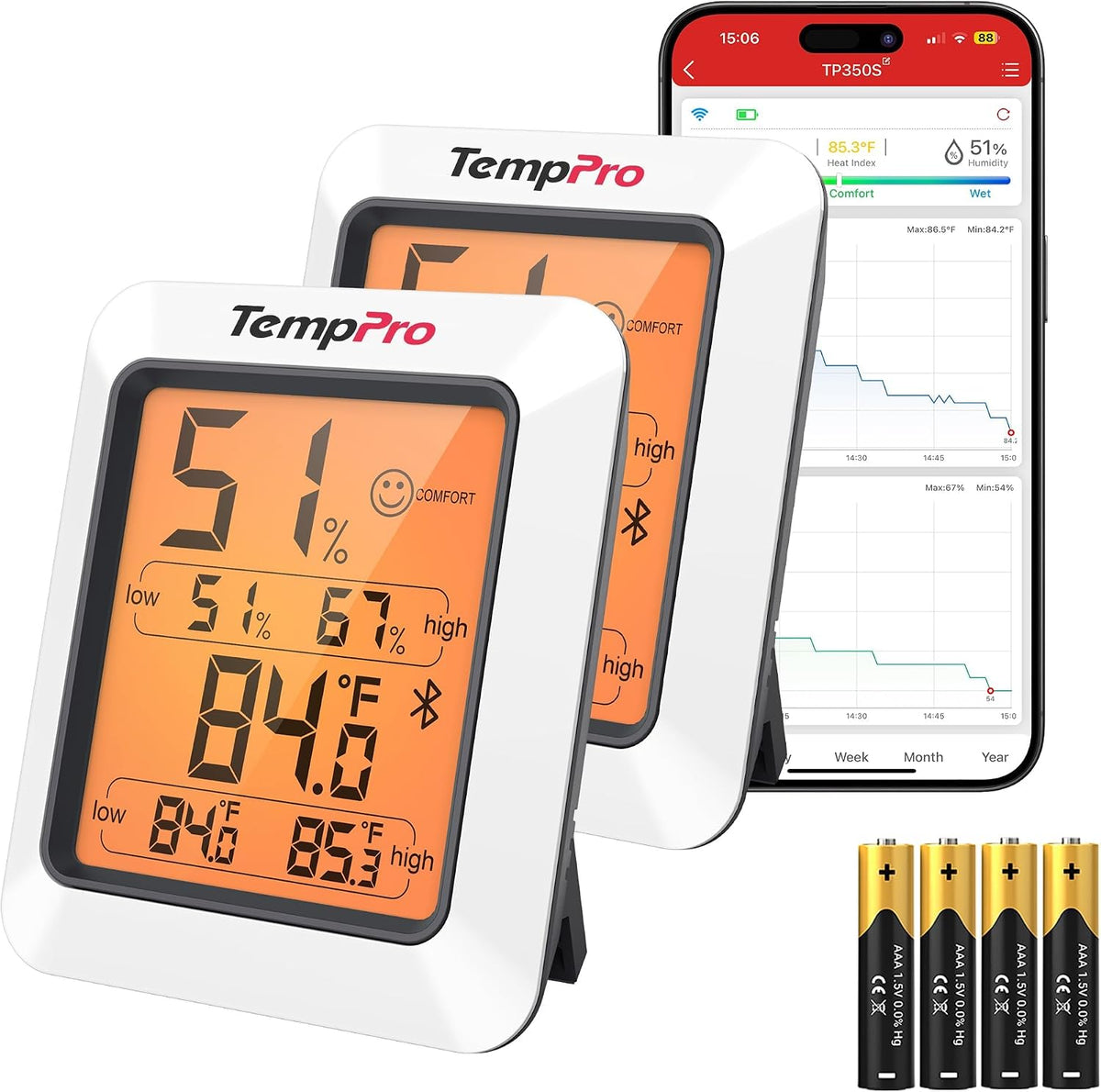 TP50 Digital Hygrometer Indoor Thermometer Room Thermometer