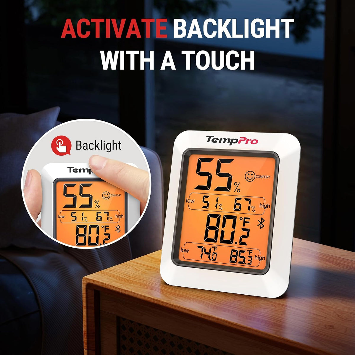TP50 Digital Hygrometer Indoor Thermometer Room Thermometer