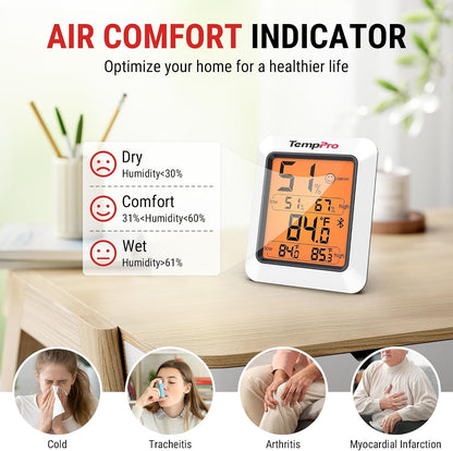 TP50 Digital Hygrometer Indoor Thermometer Room Thermometer