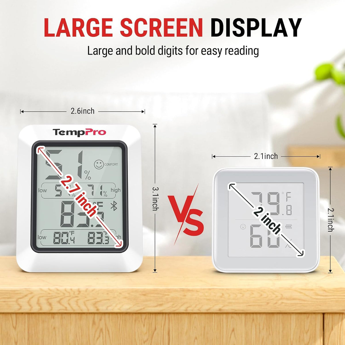 TP50 Digital Hygrometer Indoor Thermometer Room Thermometer