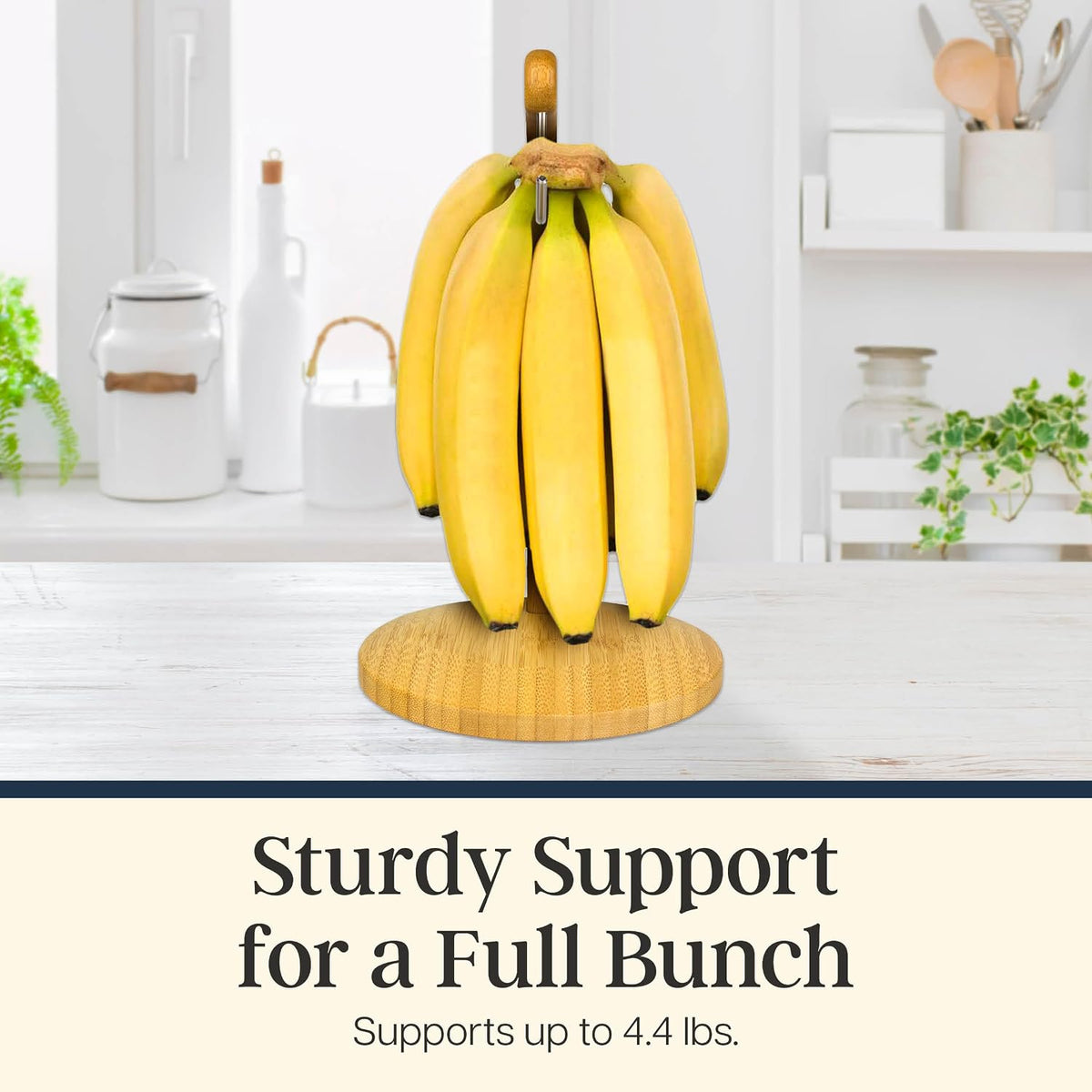 Banana Holder with Stand and Stainless Steel Hanging Hook