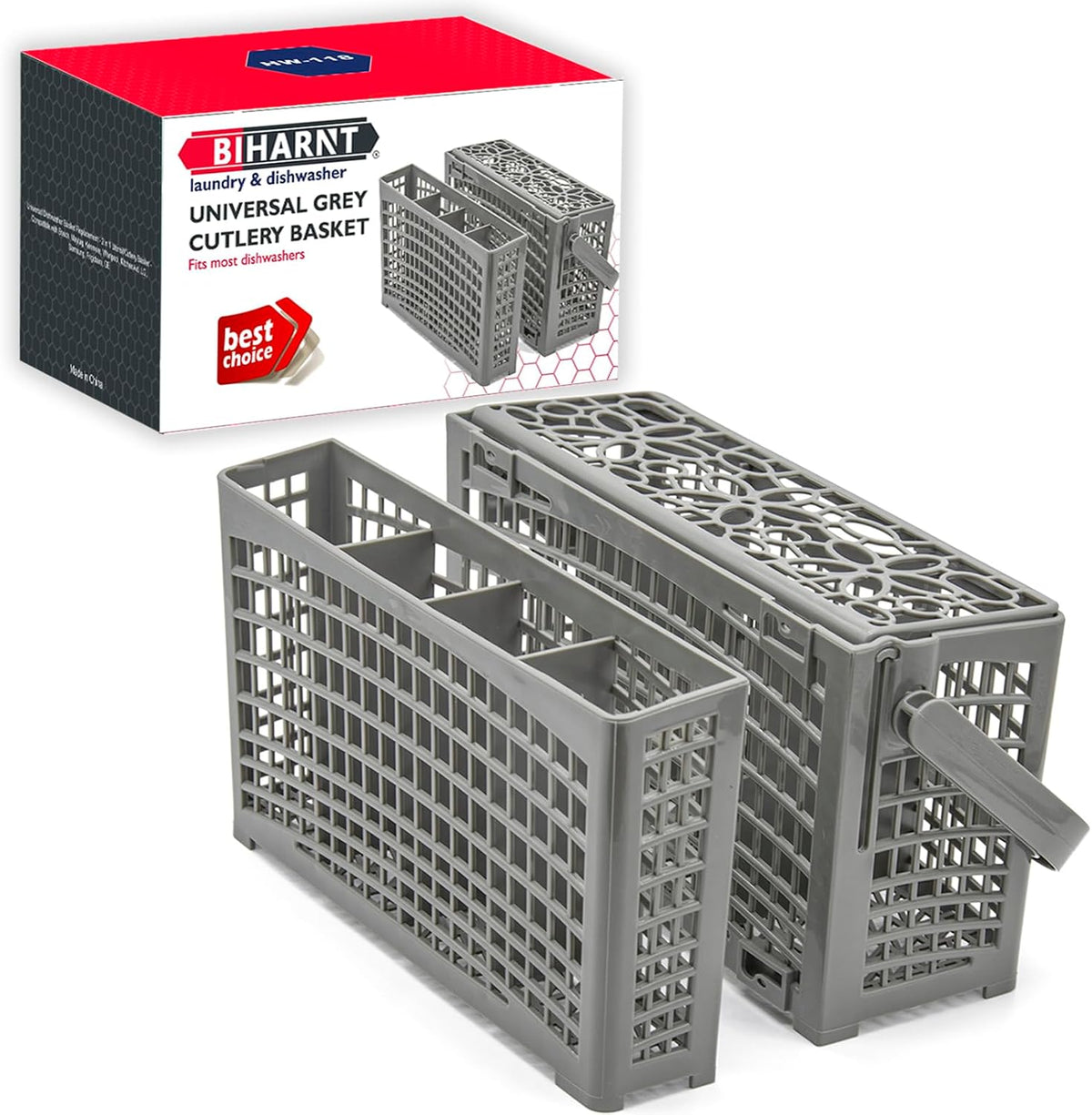 Universal Dishwasher Basket Replacement - 2 in 1 Utensil/Cutlery Basket