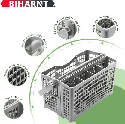 Universal Dishwasher Basket Replacement - 2 in 1 Utensil/Cutlery Basket