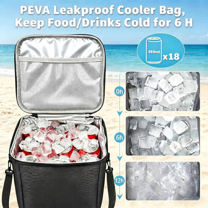 Cooler Organizer Insert for X Large Bogg Bag Accessories, 2-in-1 Leakproof Insulated Ice Chest & Mesh Storage Bag Divider, Ideal Beach Rubber Tote Gift for Simply Modern/Simply Southern