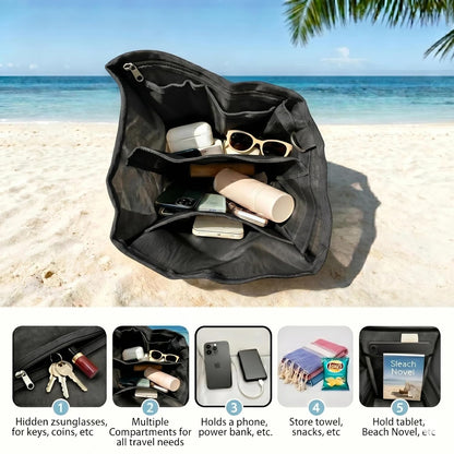 Cooler Organizer Insert for X Large Bogg Bag Accessories, 2-in-1 Leakproof Insulated Ice Chest & Mesh Storage Bag Divider, Ideal Beach Rubber Tote Gift for Simply Modern/Simply Southern