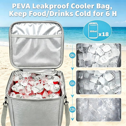 Cooler Organizer Insert for X Large Bogg Bag Accessories, 2-in-1 Leakproof Insulated Ice Chest & Mesh Storage Bag Divider, Ideal Beach Rubber Tote Gift for Simply Modern/Simply Southern