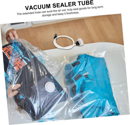 Vacuum Sealer Replacement Hose 2 Pack Plastic Accessory Tube