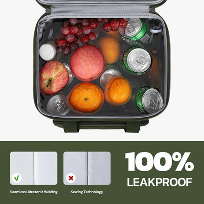 23L Insulated Lunch Box, Expandable Double Deck Cooler Bag