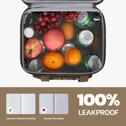 23L Insulated Lunch Box, Expandable Double Deck Cooler Bag
