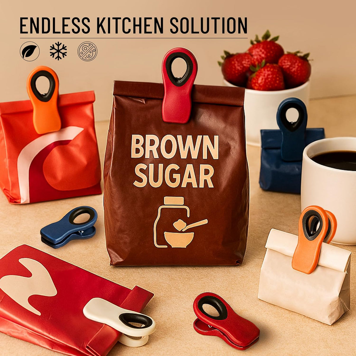 Magnetic Chip Clips, Airtight Seal