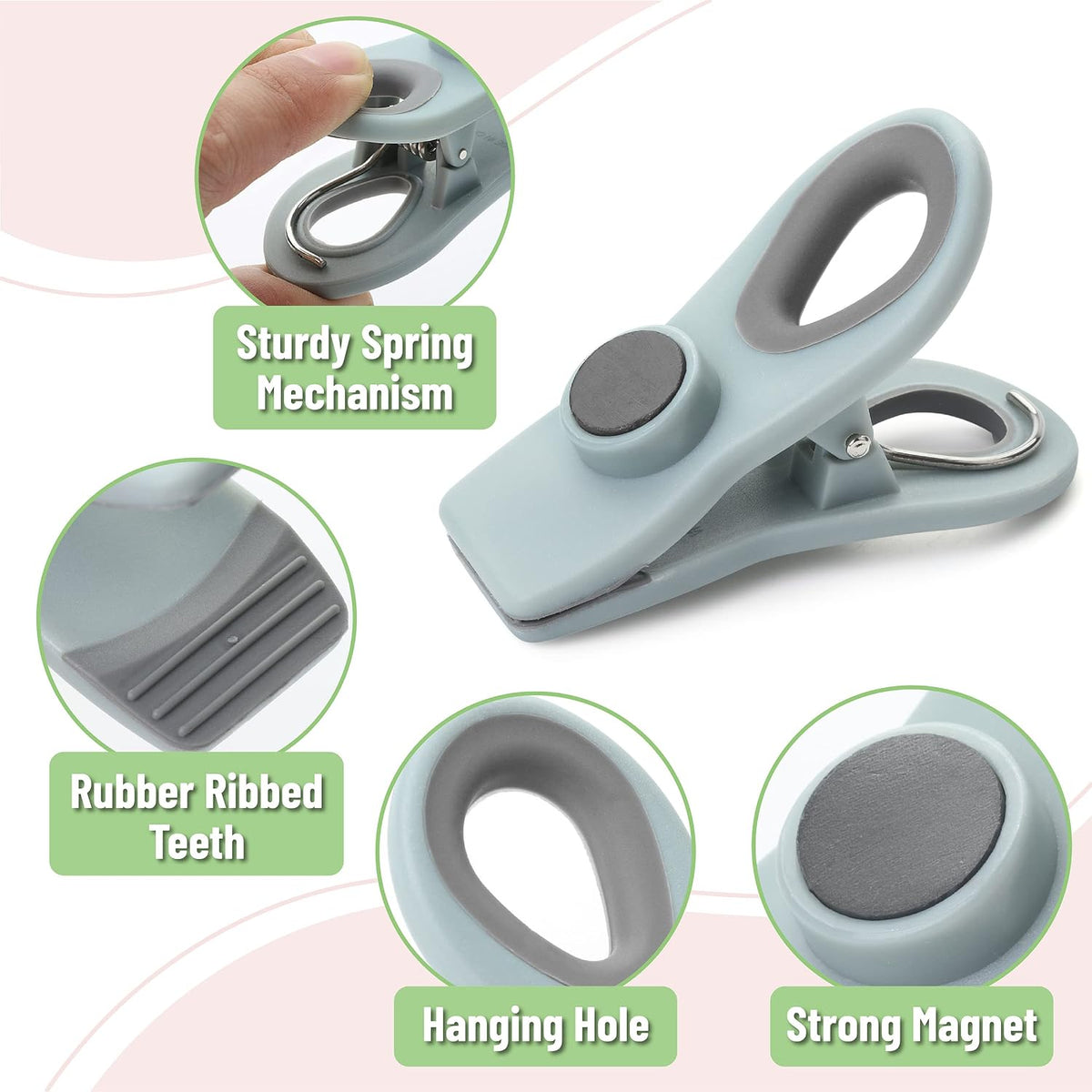 Magnetic Chip Clips, Airtight Seal