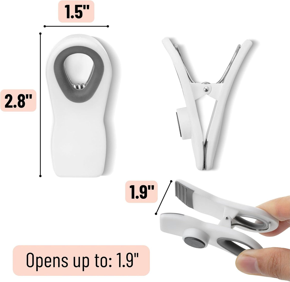 Magnetic Chip Clips, Airtight Seal