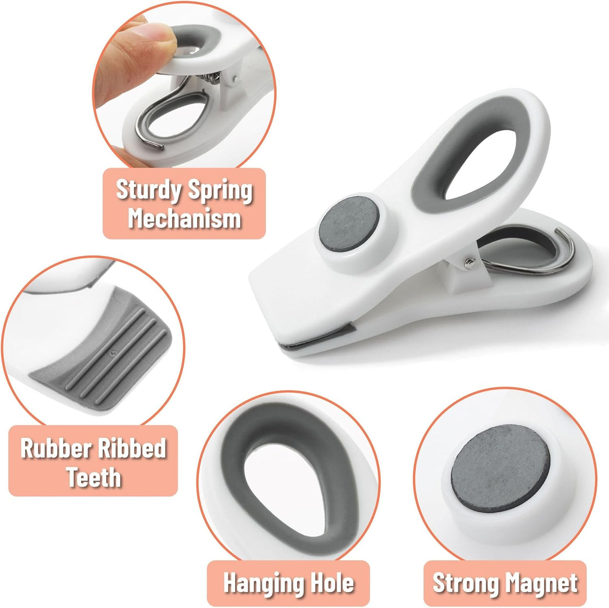 Magnetic Chip Clips, Airtight Seal