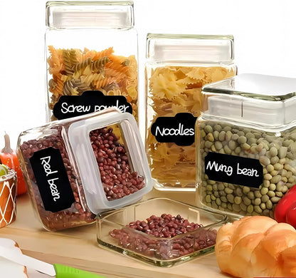 244pcs Chalkboard Labels Bulk with 2 Chalk Marker, Labels for Jars | Erasable Reusable labels for Jars, Craft Rooms,Storage, Pantry Containers and Storage Bin Organize Your Home Kitchen