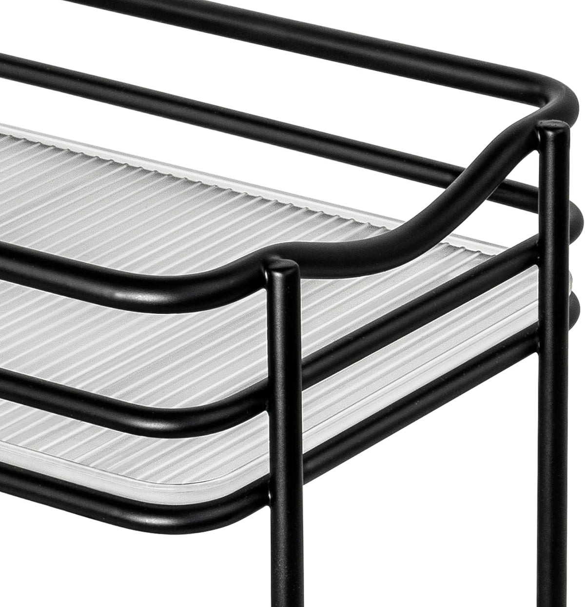 ® Pull Out Spice Organization for Cabinets - 4-3/8 inch Wide – Spice Rack for Inside Cabinets, Slide Out Spice Rack Organizer for cabinet – Pull Out Spice Rack, Sliding 2 Tier Chrome