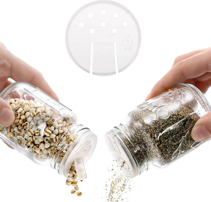 30 Pack 4 Oz Glass Mason Spice Jar with Shaker Lids& Labels, Empty Spice Bottle Mini Mason Jars with Airtight Metal Caps and Collapsible Funnel for Herbs & Spices