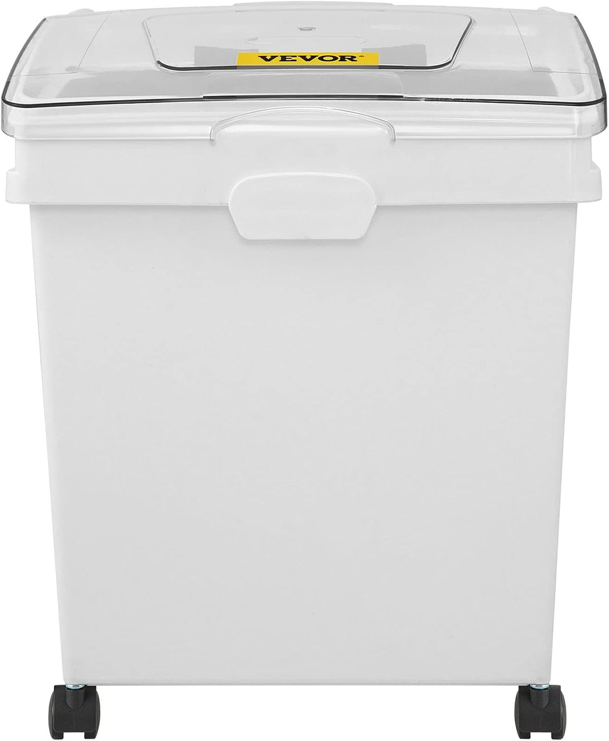 Rice Storage Container, 3.5Gal/15Lx2 + 4.5Gal/20Lx2 Large Dog Food Dispenser Bin, Kitchen Ingredient Grain Cereal Bin, Pet food Containers with Wheels, 4 Measuring Cups, Airtight Lid, 4 Pack