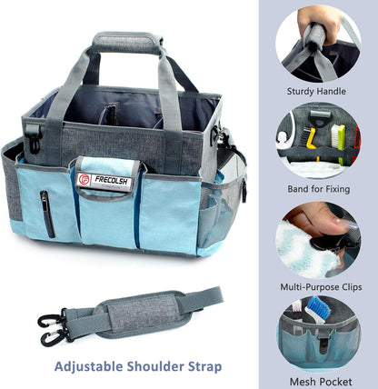Cleaning Caddy for Cleaning Suppliers Organizer with Pockets for House Cleaning Essentials, Cleaning Organizer, Wearable Cleaing Bag Tote, Storage Caddy for Housekeeping