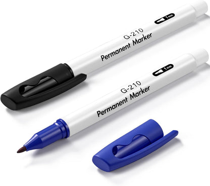 2 Pcs Freezer Permanent Marker Waterproof Pen, Black