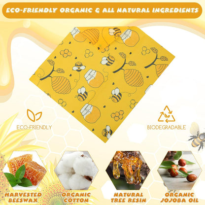 27 Pack Beeswax Wraps for Food Reusable Paper Beeswax Bread Storage