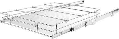 18.5"Wx21"Dx3.5"H Pull Out Cabinet Organizer, Heavy Duty Slide Out Pantry Shelves, Chrome-Plated Steel Roll Out Drawer, Drawer Storage for Home Under Sink, 20"Wx22"Dx7"H Install Size for Cabinet