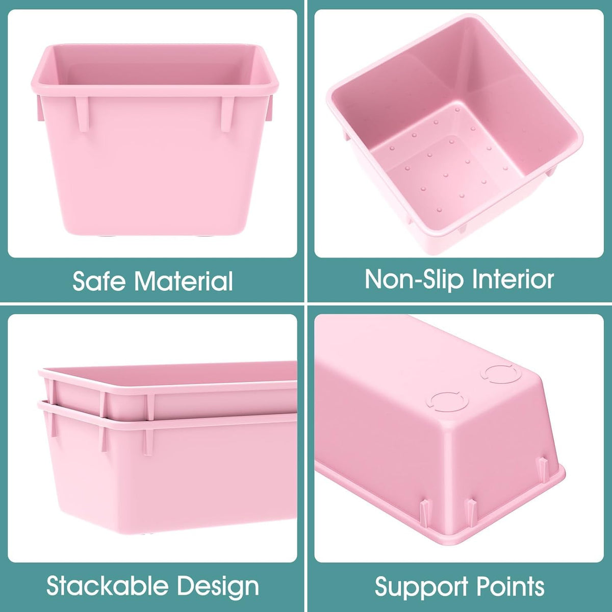 25 PCS Clear Plastic Drawer Organizer, Makeup Organizers and Storage Bins