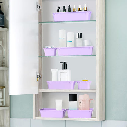 25 PCS Clear Plastic Drawer Organizer, Makeup Organizers and Storage Bins