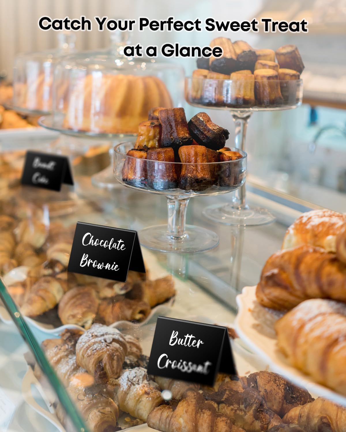 20 Pack Mini Chalkboard Signs for Party Buffet Tables | 20 reusable matte PVC mini chalkboard signs with chalk markers label food, tables and place settings for parties.