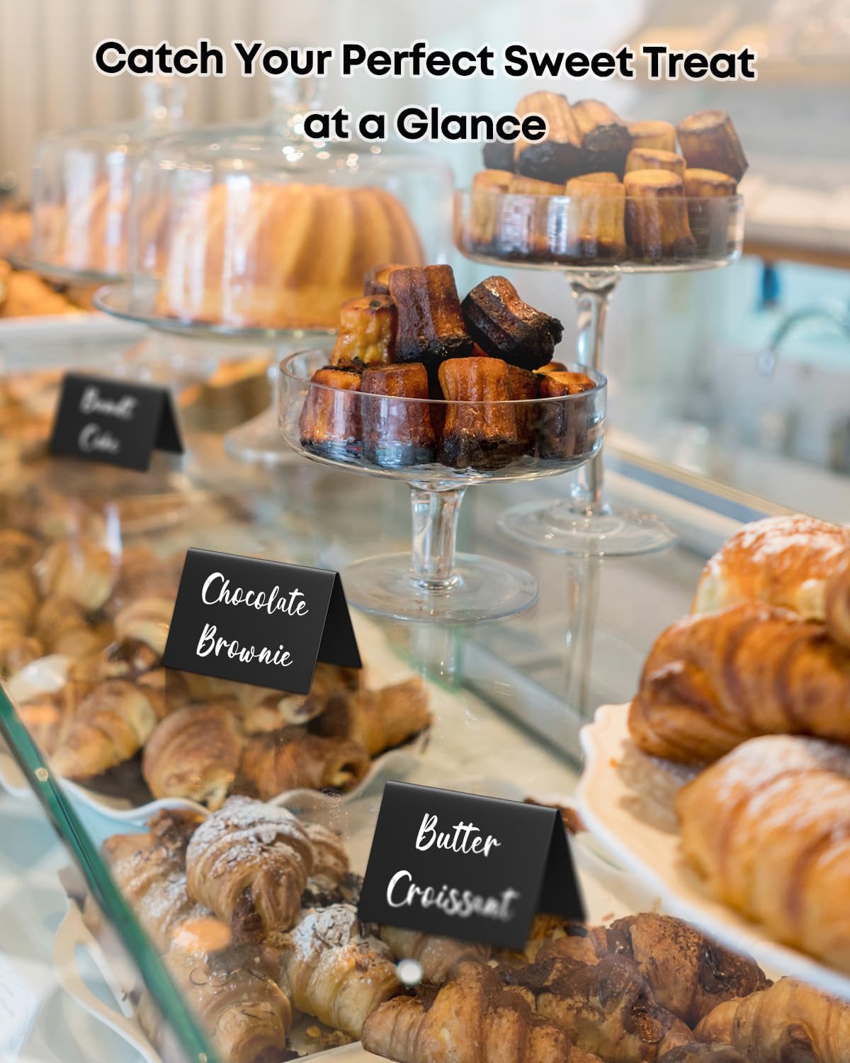20 Pack Mini Chalkboard Signs for Party Buffet Tables | 20 reusable matte PVC mini chalkboard signs with chalk markers label food, tables and place settings for parties.