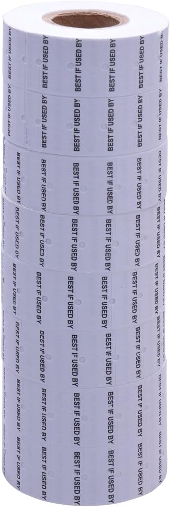 Labels to fit: Motex MX5500, Towa GS Series,Halmark Model H, 18-8,000 Labels (Expiration Date)