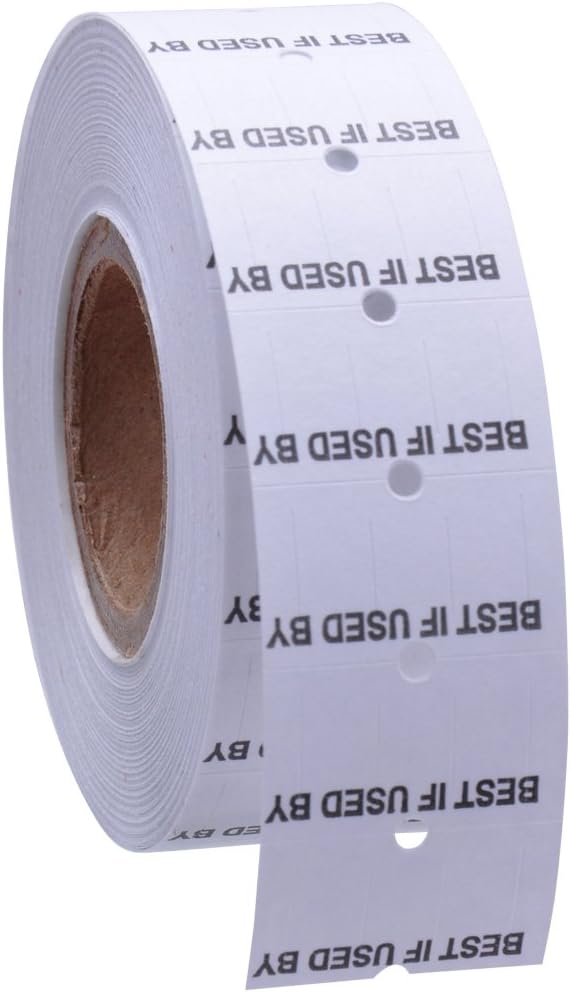 Labels to fit: Motex MX5500, Towa GS Series,Halmark Model H, 18-8,000 Labels (Expiration Date)