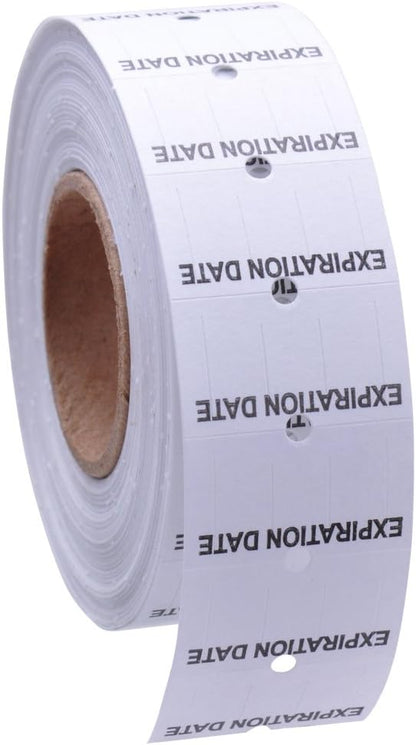 Labels to fit: Motex MX5500, Towa GS Series,Halmark Model H, 18-8,000 Labels (Expiration Date)