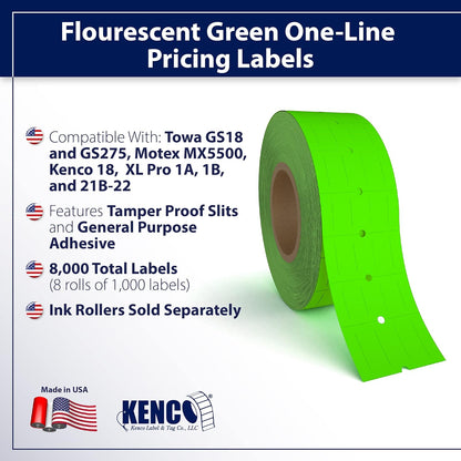 Labels to fit: Motex MX5500, Towa GS Series,Halmark Model H, 18-8,000 Labels (Expiration Date)