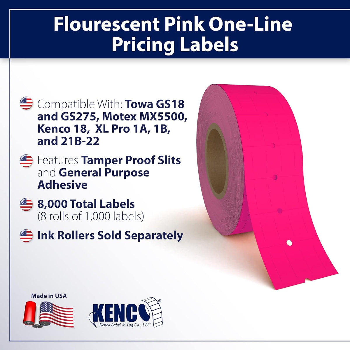 Labels to fit: Motex MX5500, Towa GS Series,Halmark Model H, 18-8,000 Labels (Expiration Date)