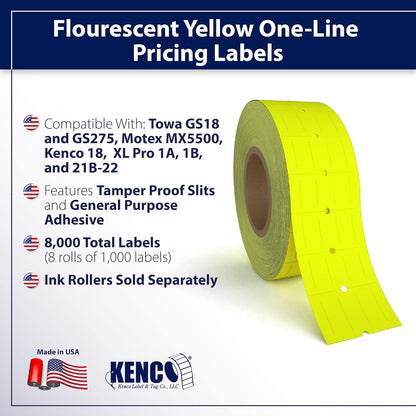 Labels to fit: Motex MX5500, Towa GS Series,Halmark Model H, 18-8,000 Labels (Expiration Date)