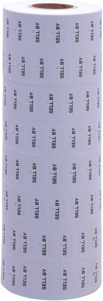Labels to fit: Motex MX5500, Towa GS Series,Halmark Model H, 18-8,000 Labels (Expiration Date)