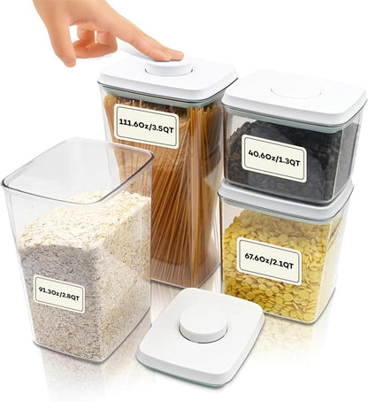 Bop Top Airtight Food Storage Containers | Pop-Top Lid | 2 Cups / 16 Oz | kitchen canister set, for flour, sugar, snacks, pasta, baking