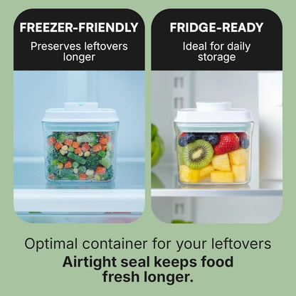 Bop Top Airtight Food Storage Containers | Pop-Top Lid | 2 Cups / 16 Oz | kitchen canister set, for flour, sugar, snacks, pasta, baking