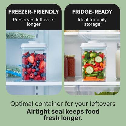 Bop Top Airtight Food Storage Containers | Pop-Top Lid | 2 Cups / 16 Oz | kitchen canister set, for flour, sugar, snacks, pasta, baking