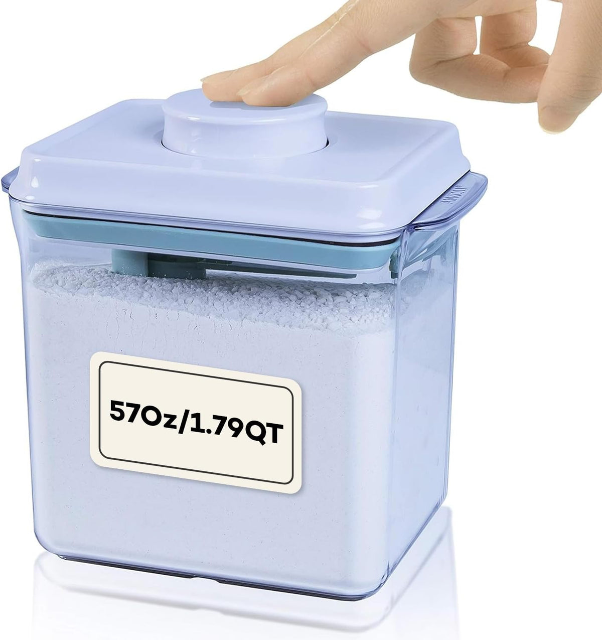 Bop Top Airtight Food Storage Containers | Pop-Top Lid | 2 Cups / 16 Oz | kitchen canister set, for flour, sugar, snacks, pasta, baking