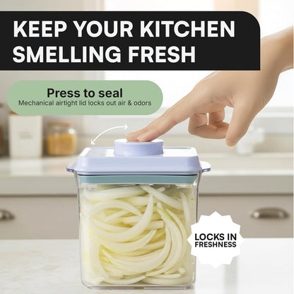 Bop Top Airtight Food Storage Containers | Pop-Top Lid | 2 Cups / 16 Oz | kitchen canister set, for flour, sugar, snacks, pasta, baking