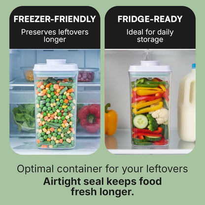 Bop Top Airtight Food Storage Containers | Pop-Top Lid | 2 Cups / 16 Oz | kitchen canister set, for flour, sugar, snacks, pasta, baking