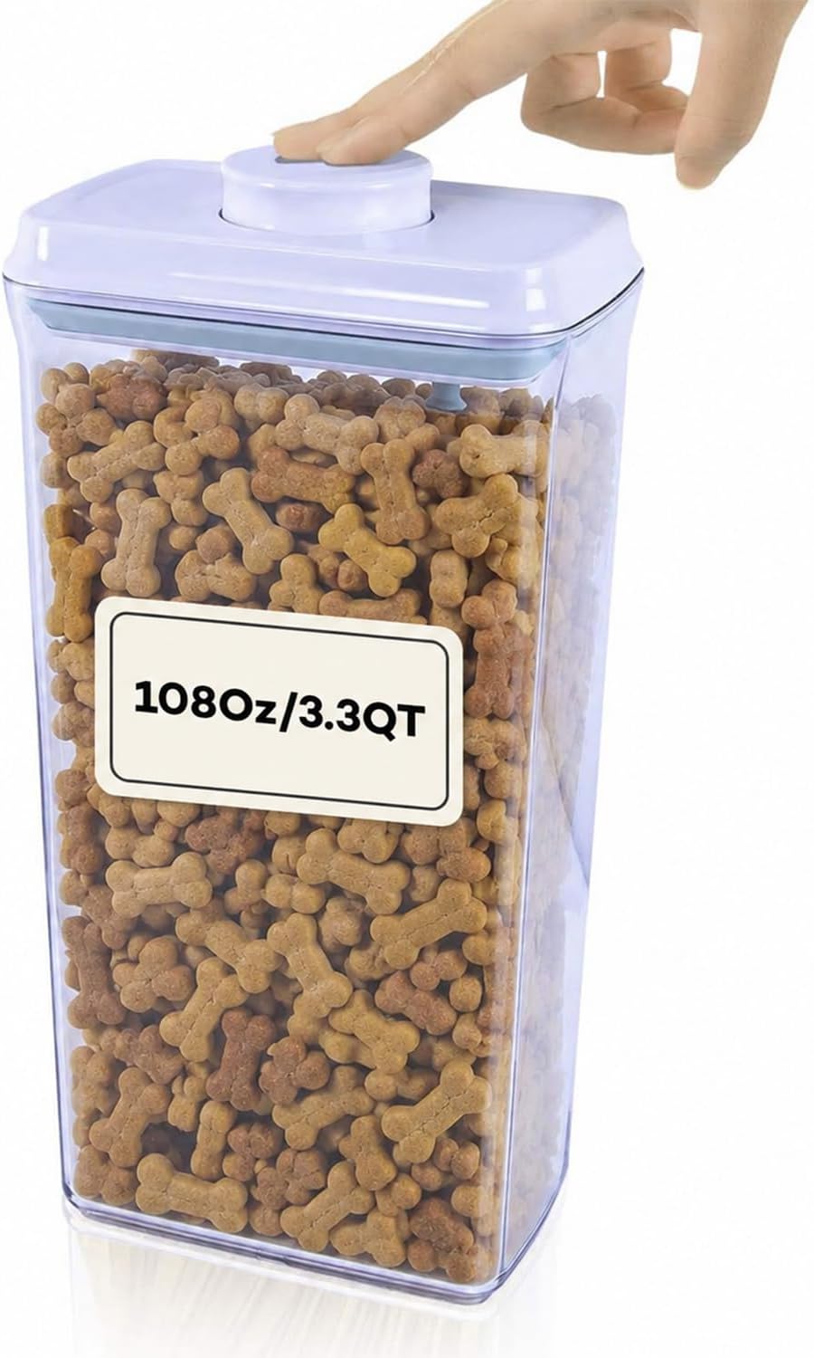 Bop Top Airtight Food Storage Containers | Pop-Top Lid | 2 Cups / 16 Oz | kitchen canister set, for flour, sugar, snacks, pasta, baking