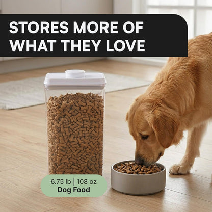 Bop Top Airtight Food Storage Containers | Pop-Top Lid | 2 Cups / 16 Oz | kitchen canister set, for flour, sugar, snacks, pasta, baking