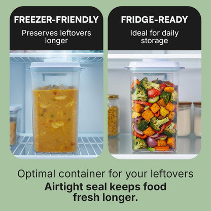 Bop Top Airtight Food Storage Containers | Pop-Top Lid | 2 Cups / 16 Oz | kitchen canister set, for flour, sugar, snacks, pasta, baking