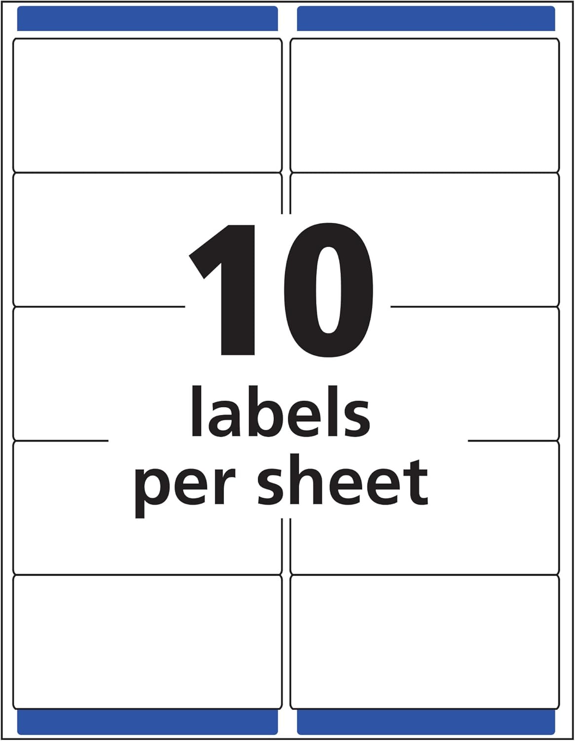 Printable Shipping Labels with Sure Feed, 2" x 4" Customizable Stickers, Matte Clear, 250 Blank Mailing Labels, Great for Mailing, Shipping, and More (8663)