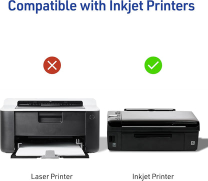 Printable Shipping Labels with Sure Feed, 2" x 4" Customizable Stickers, Matte Clear, 250 Blank Mailing Labels, Great for Mailing, Shipping, and More (8663)