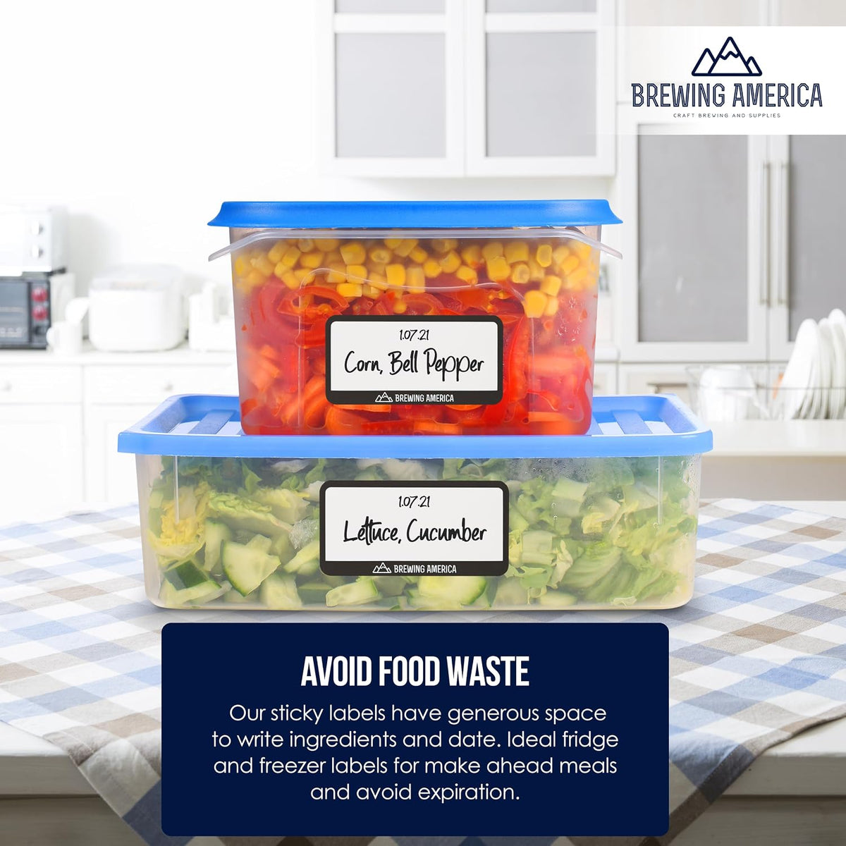 Dissolvable Food Labels for Canning, Pantry, Food Containers, and Mason Jar Food Prep Storage and Organization - Made in USA - Completely Washes Away -250 Labels - 2 Inch Round