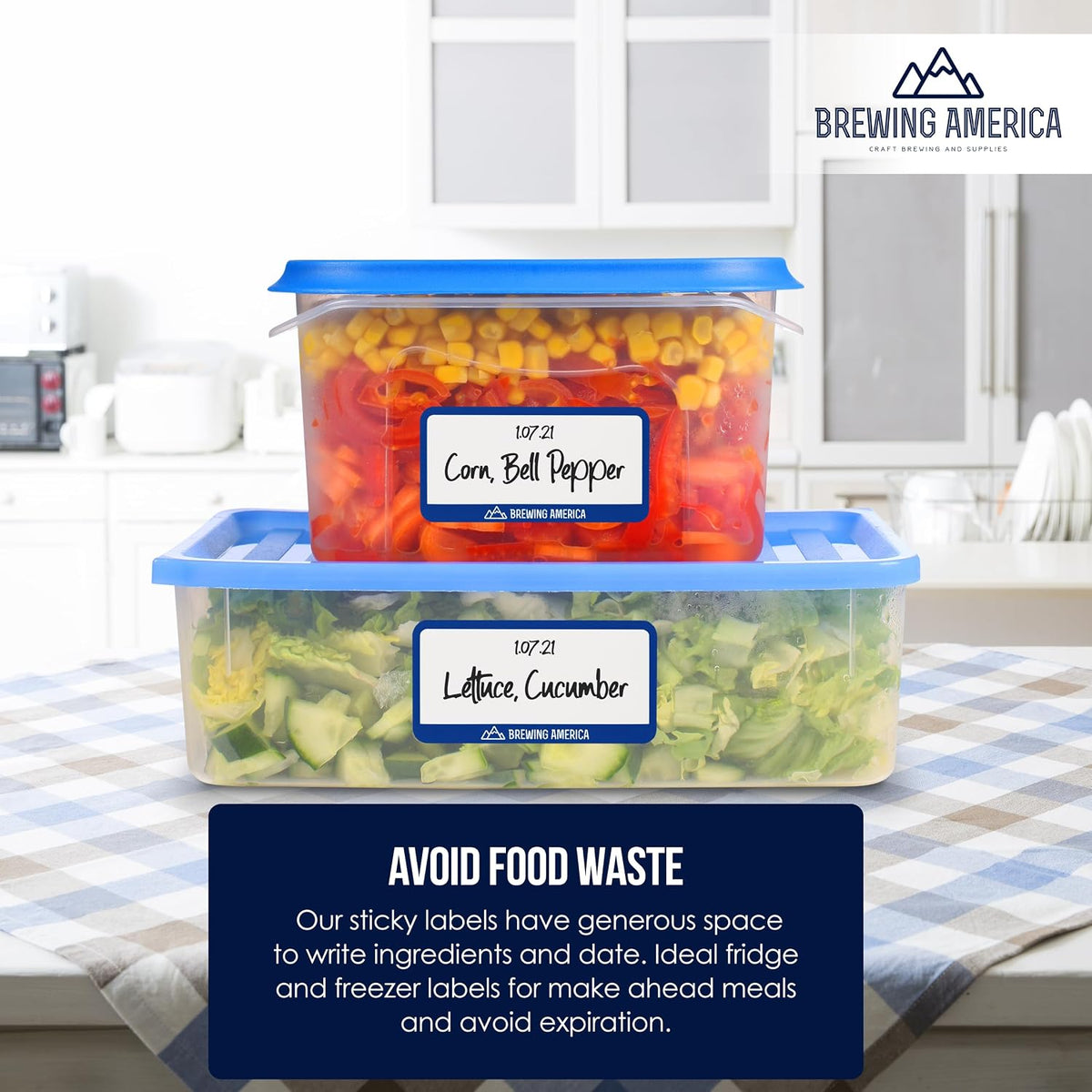 Dissolvable Food Labels for Canning, Pantry, Food Containers, and Mason Jar Food Prep Storage and Organization - Made in USA - Completely Washes Away -250 Labels - 2 Inch Round